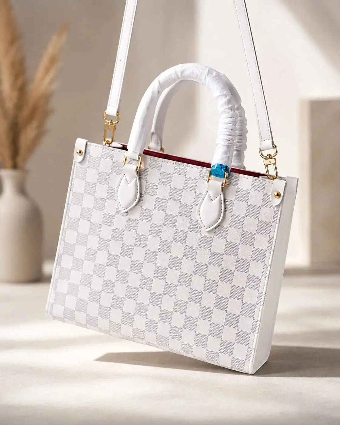 CHECKERED HANDBAG Mehtab.pk