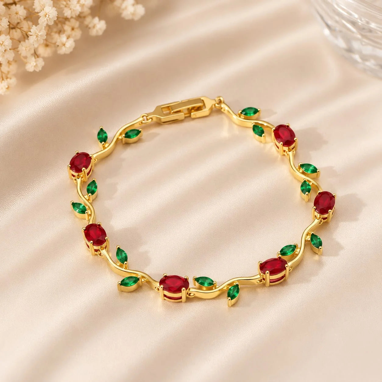 Golden Tulip Vine Bracelet4 mehtab.pk