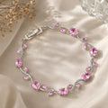 Silver Tulip Vine pink Bracelet Mehtab.pk.