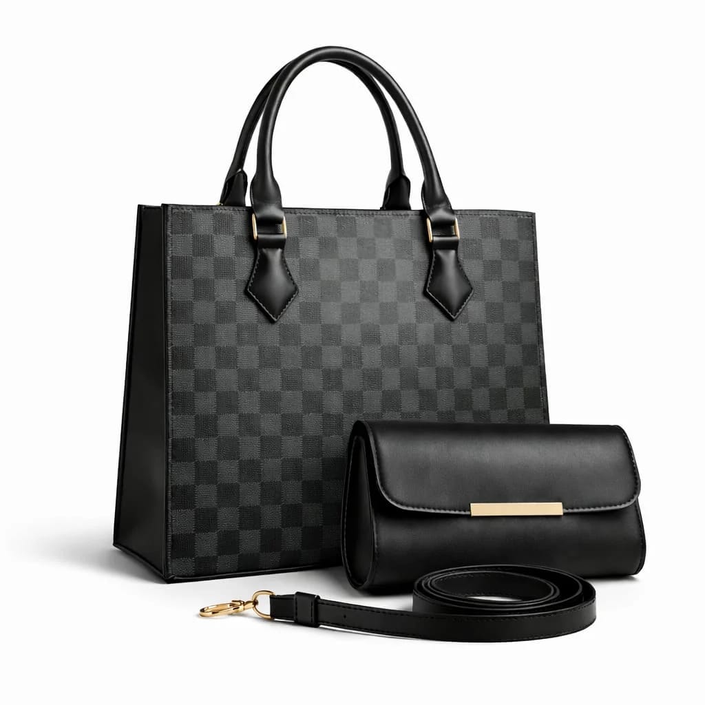 CHECKERED HANDBAG Mehtab.pk
