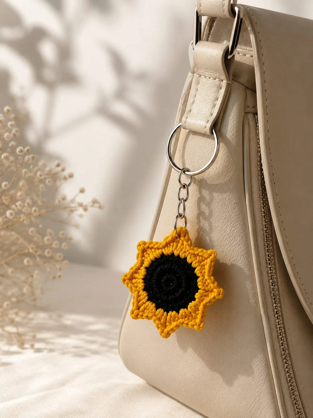 SUNFLOWER KEYCHAIN
