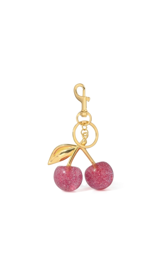 SPARKLING CHERRY KEYCHAIN