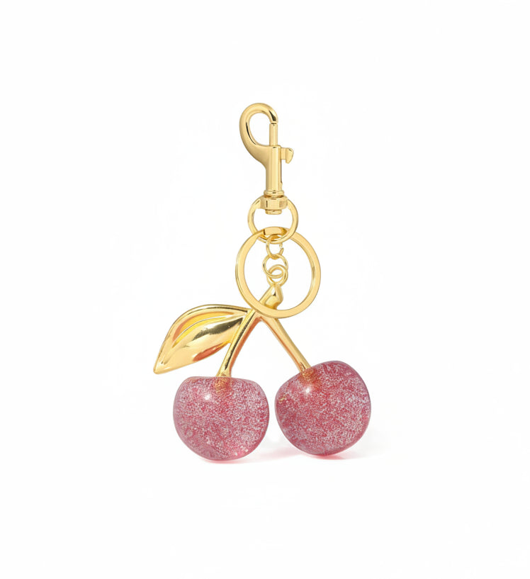 SPARKLING CHERRY KEYCHAIN
